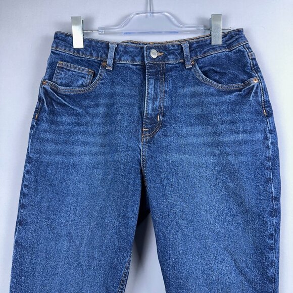 H&M Ankle Skinny Jeans Womens Size 10 Mid Rise Medium Wash Denim Blue - Picture 3 of 14